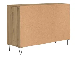Aparador de madera de ingeniería roble artisan 101,5x35x70 cm