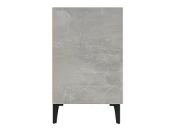 Aparador de madera de ingeniería gris hormigón 100x36x60 cm