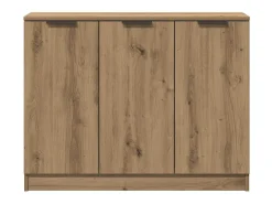 Aparador de madera de ingeniería roble artisan 90,5x30x70 cm