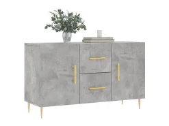 Aparador de madera de ingeniería gris hormigón 100x36x60 cm ES17145