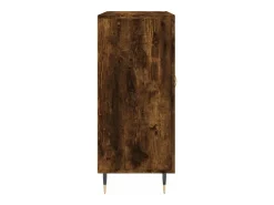 Aparador de madera de ingeniería roble ahumado 90x34x80 cm