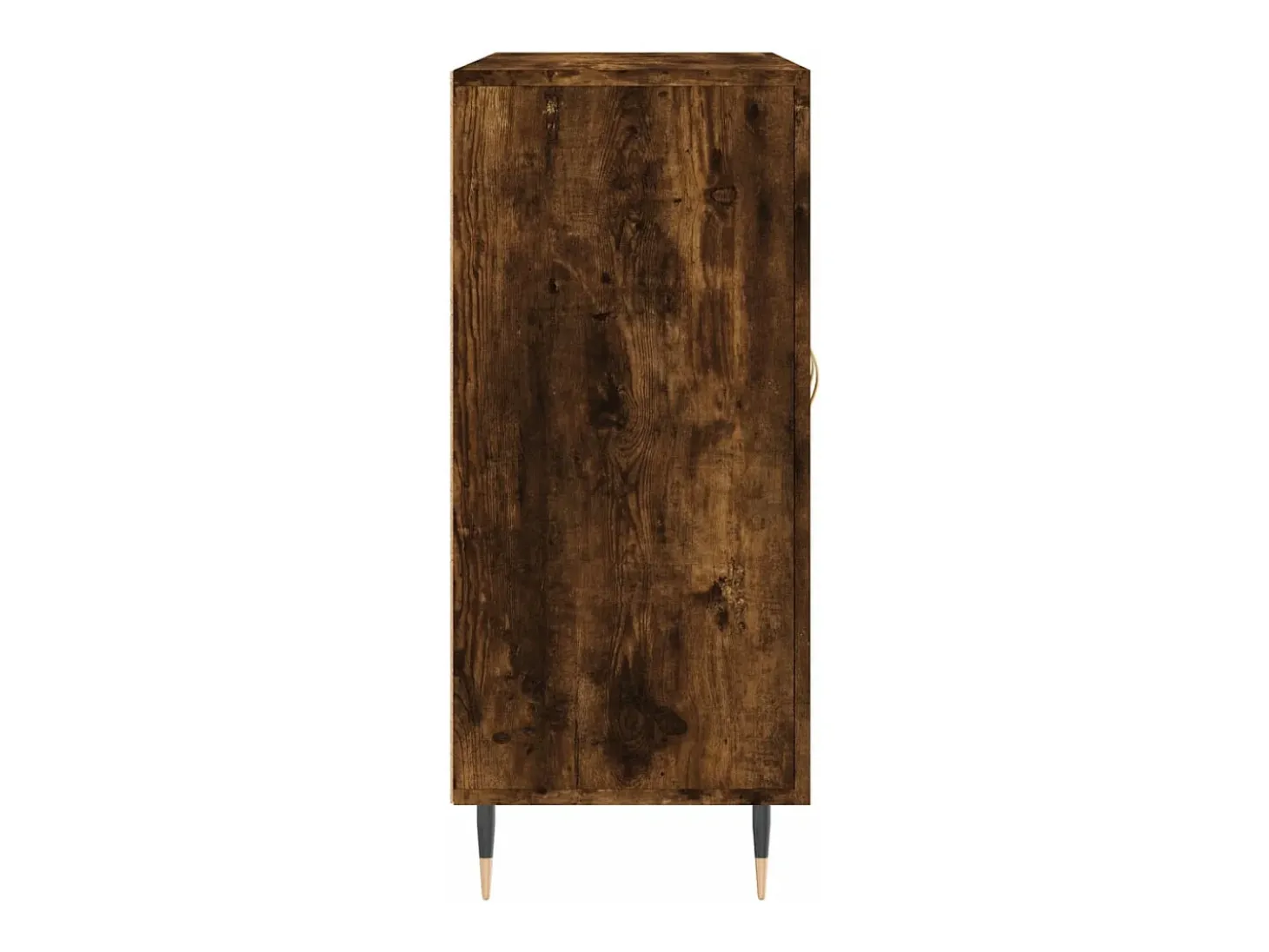 Aparador de madera de ingeniería roble ahumado 90x34x80 cm