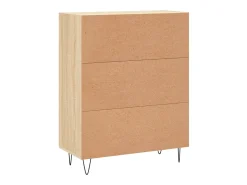 Aparador de madera de ingeniería roble Sonoma 69,5x34x90 cm