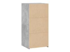 Aparador de madera de ingeniería gris hormigón 45x41x93 cm