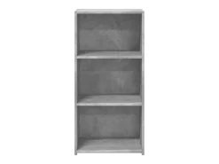 Aparador de madera de ingeniería gris hormigón 45x41x93 cm