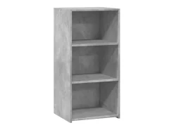 Aparador de madera de ingeniería gris hormigón 45x41x93 cm