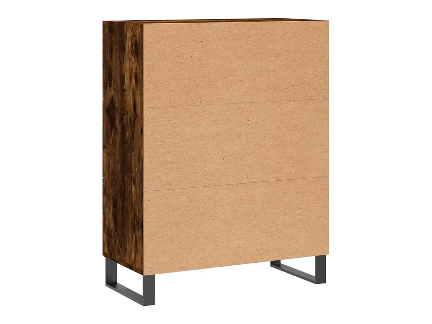 Aparador de madera de ingeniería roble ahumado 69,5x34x90 cm