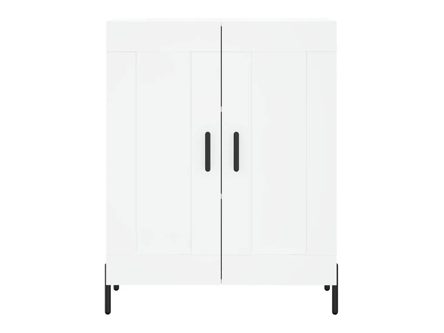 Aparador de madera de ingeniería blanco 69,5x34x90 cm