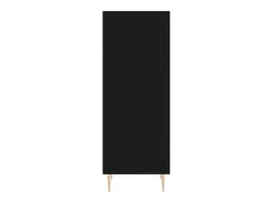 Aparador de madera de ingeniería negro 34,5x32,5x90 cm