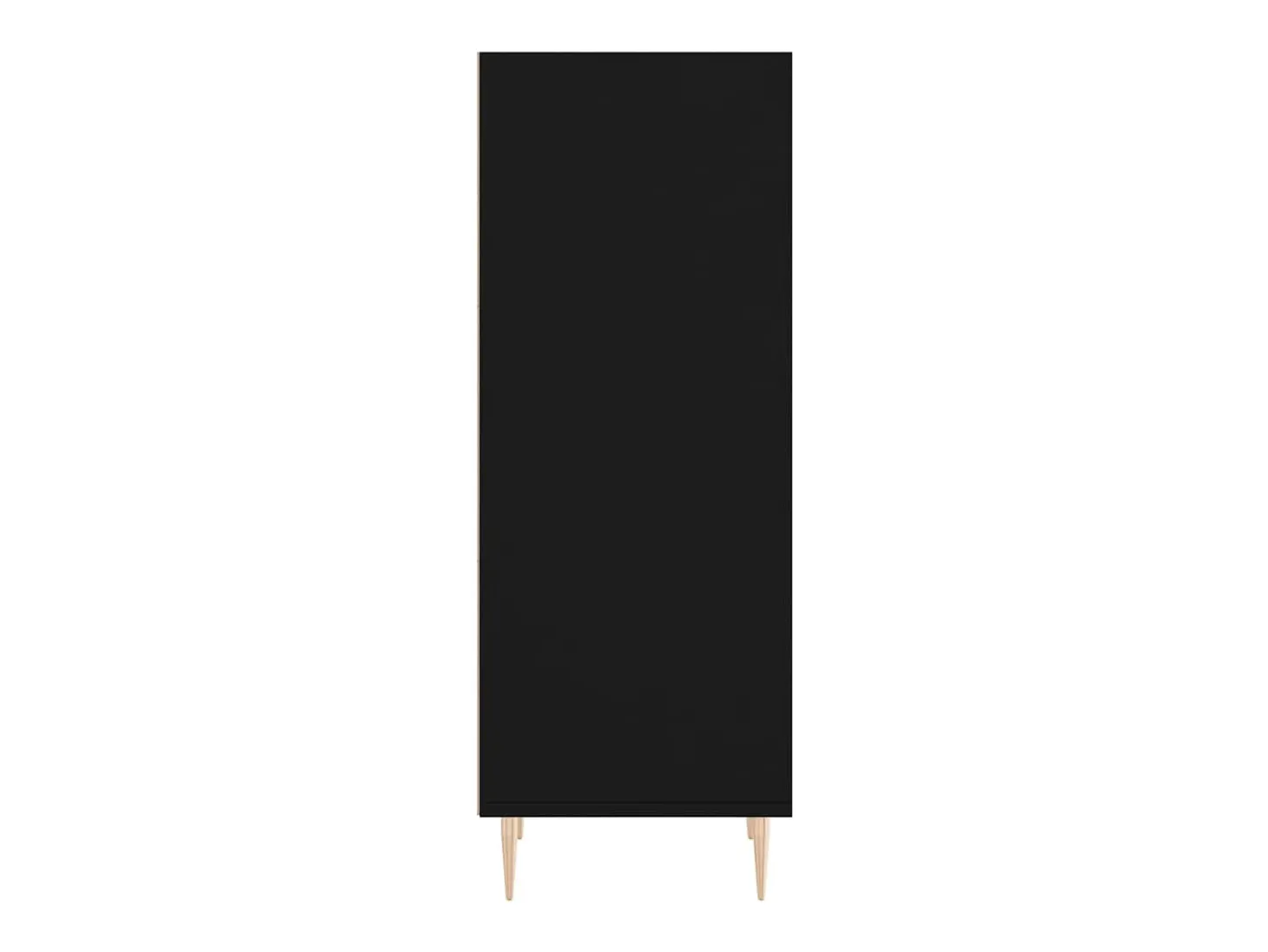 Aparador de madera de ingeniería negro 34,5x32,5x90 cm