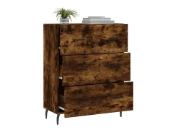 Aparador de madera de ingeniería roble ahumado 69,5x34x90 cm ES94428