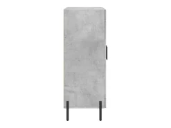 Aparador de madera de ingeniería gris hormigón 69,5x34x90 cm