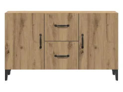 Aparador de madera de ingeniería roble artisan 100x36x60 cm