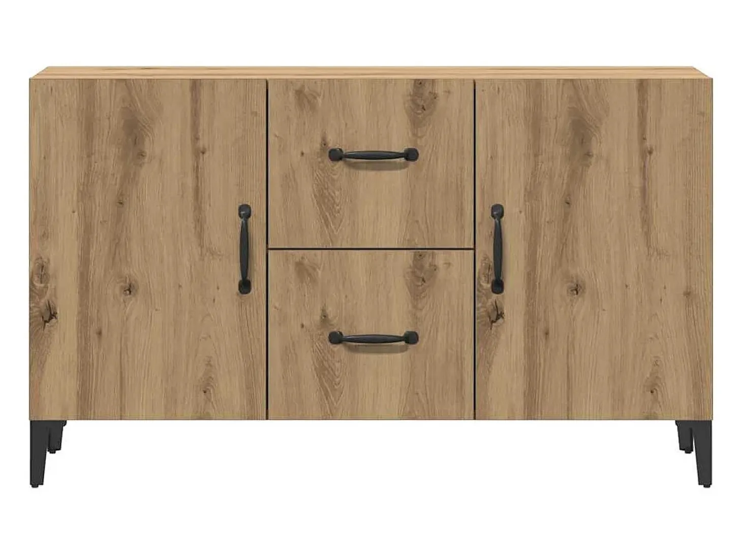 Aparador de madera de ingeniería roble artisan 100x36x60 cm