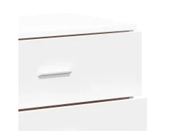 Aparador de madera de ingeniería blanco 60x39x80 cm