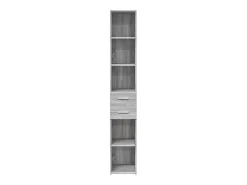 Aparador de madera de ingeniería gris Sonoma 30x42,5x185 cm