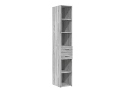 Aparador de madera de ingeniería gris Sonoma 30x42,5x185 cm