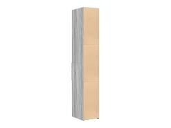 Aparador de madera de ingeniería gris Sonoma 30x42,5x185 cm