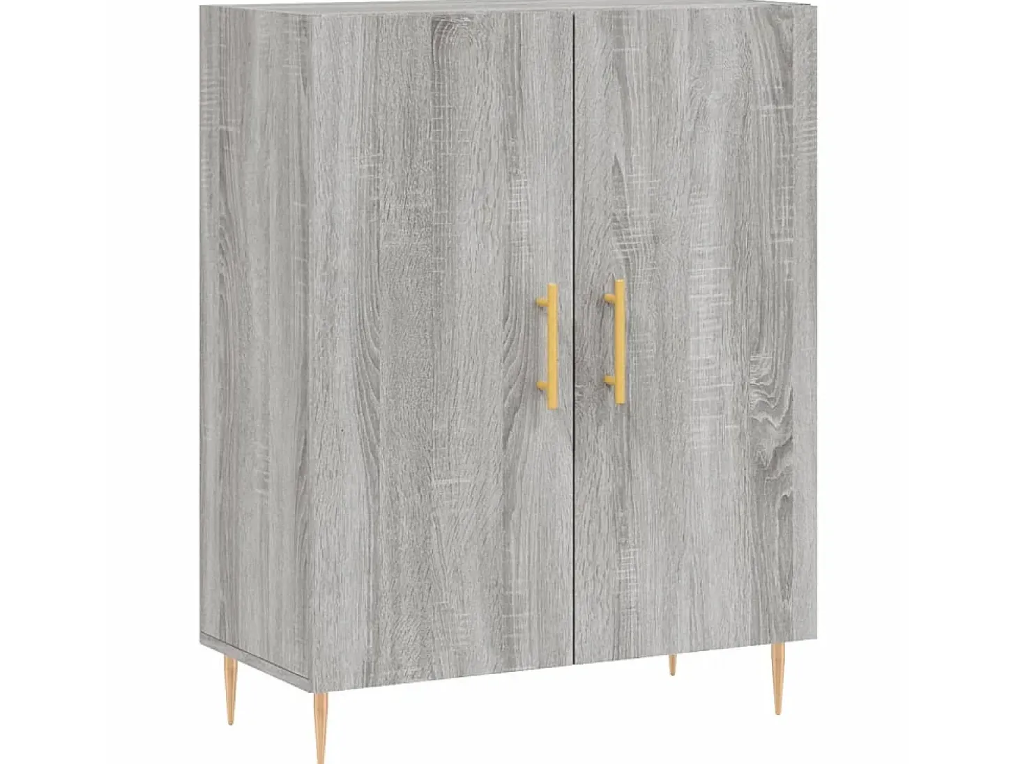 Aparador de madera de ingeniería gris Sonoma 69,5x34x90 cm ES87494