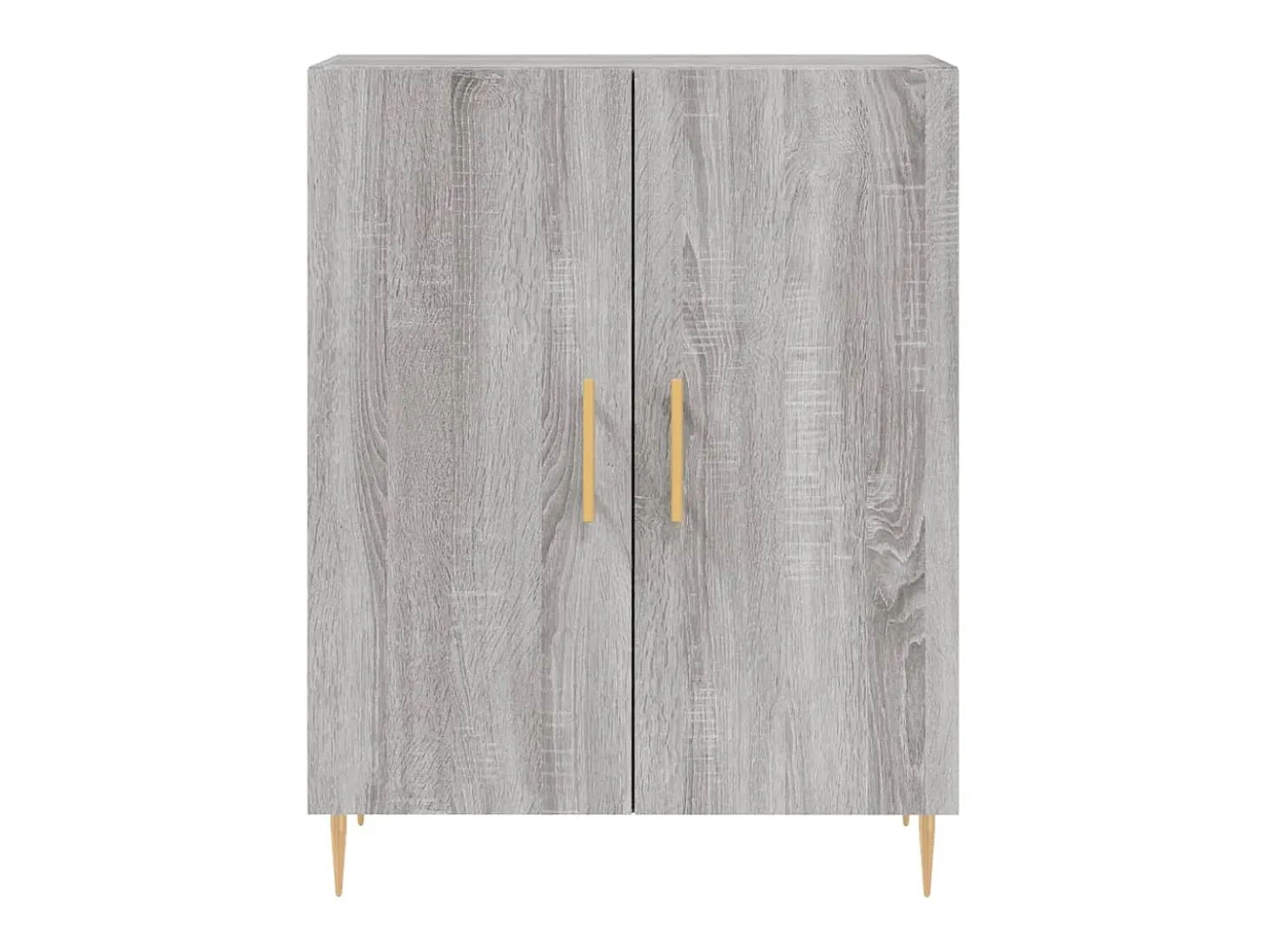 Aparador de madera de ingeniería gris Sonoma 69,5x34x90 cm ES87494