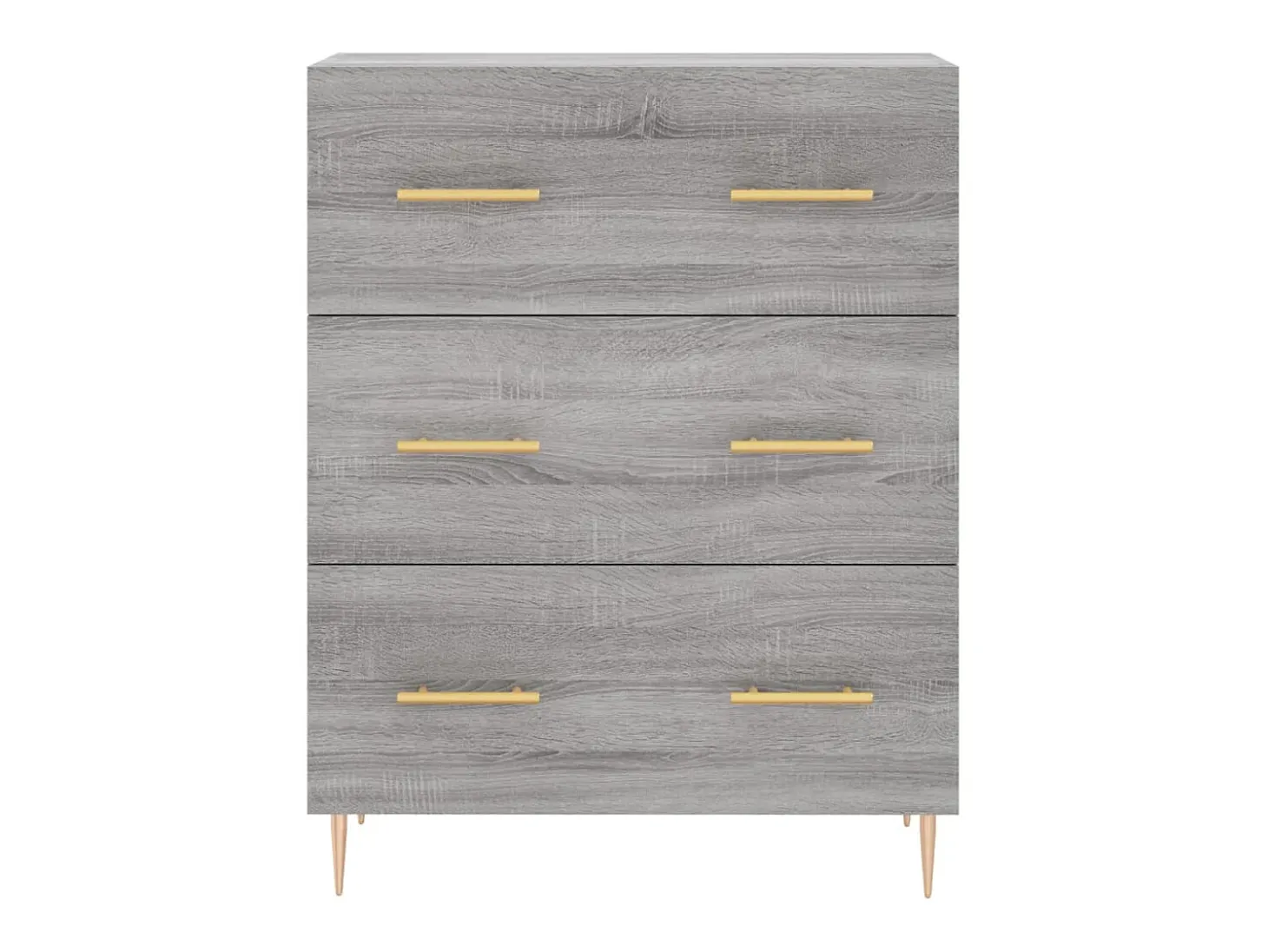 Aparador de madera de ingeniería gris Sonoma 69,5x34x90 cm ES71313