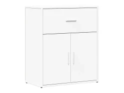 Aparador de madera de ingeniería 2 uds blanco 60x31x70 cm