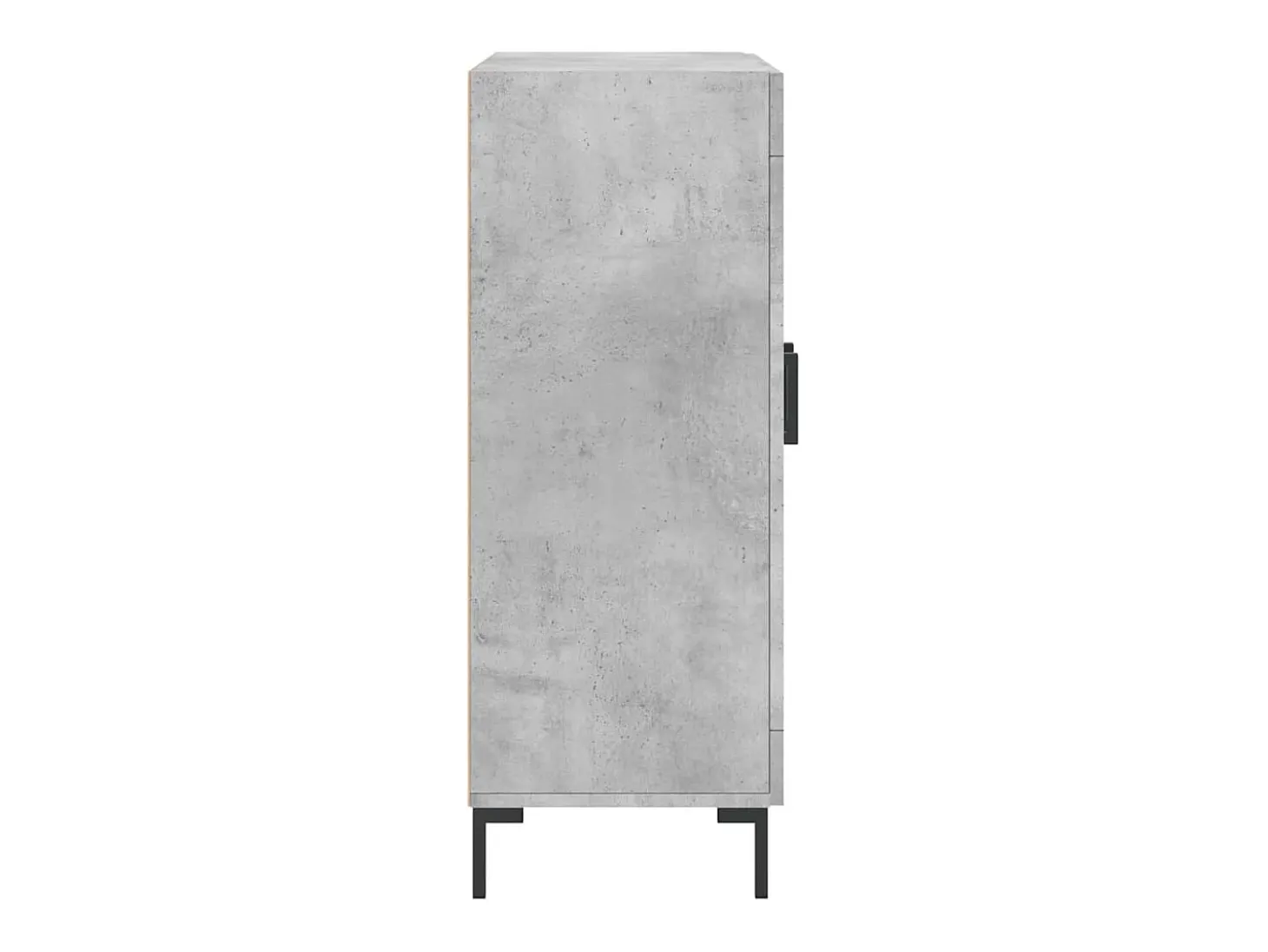 Aparador de madera de ingeniería gris hormigón 69,5x34x90 cm
