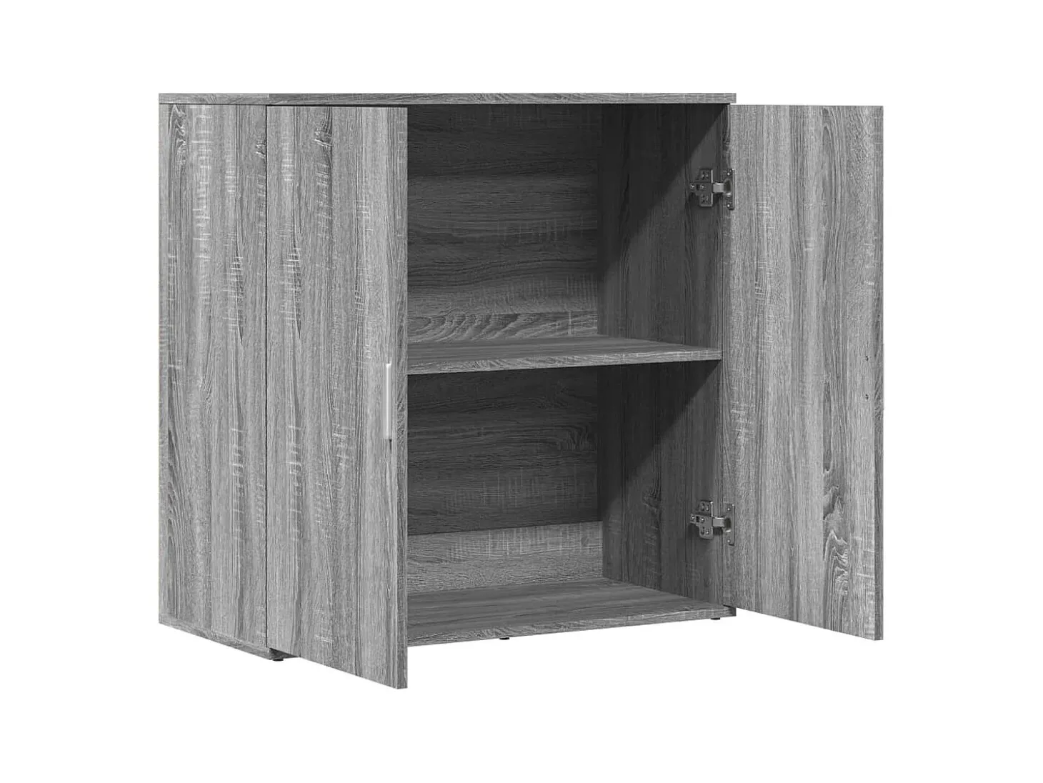 Aparador de madera de ingeniería gris Sonoma 79x38x80 cm