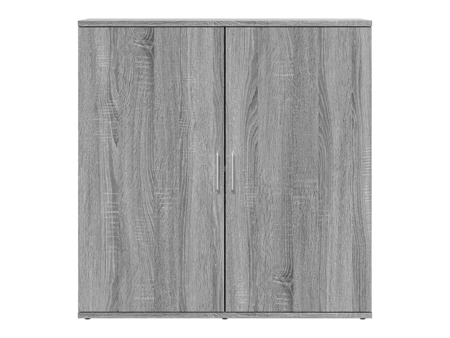 Aparador de madera de ingeniería gris Sonoma 79x38x80 cm