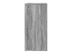 Aparador de madera de ingeniería gris Sonoma 79x38x80 cm