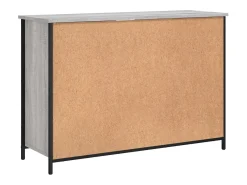 Aparador de madera de ingeniería gris Sonoma 100x35x70 cm