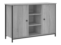 Aparador de madera de ingeniería gris Sonoma 100x35x70 cm
