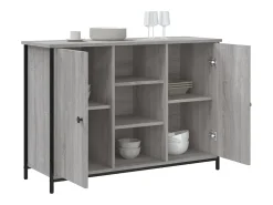 Aparador de madera de ingeniería gris Sonoma 100x35x70 cm