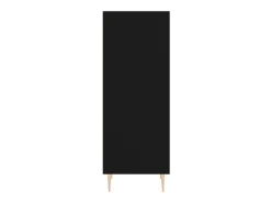 Aparador de madera de ingeniería negro 34,5x32,5x90 cm ES46634