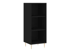 Aparador de madera de ingeniería negro 34,5x32,5x90 cm ES46634
