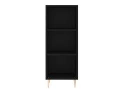 Aparador de madera de ingeniería negro 34,5x32,5x90 cm ES46634