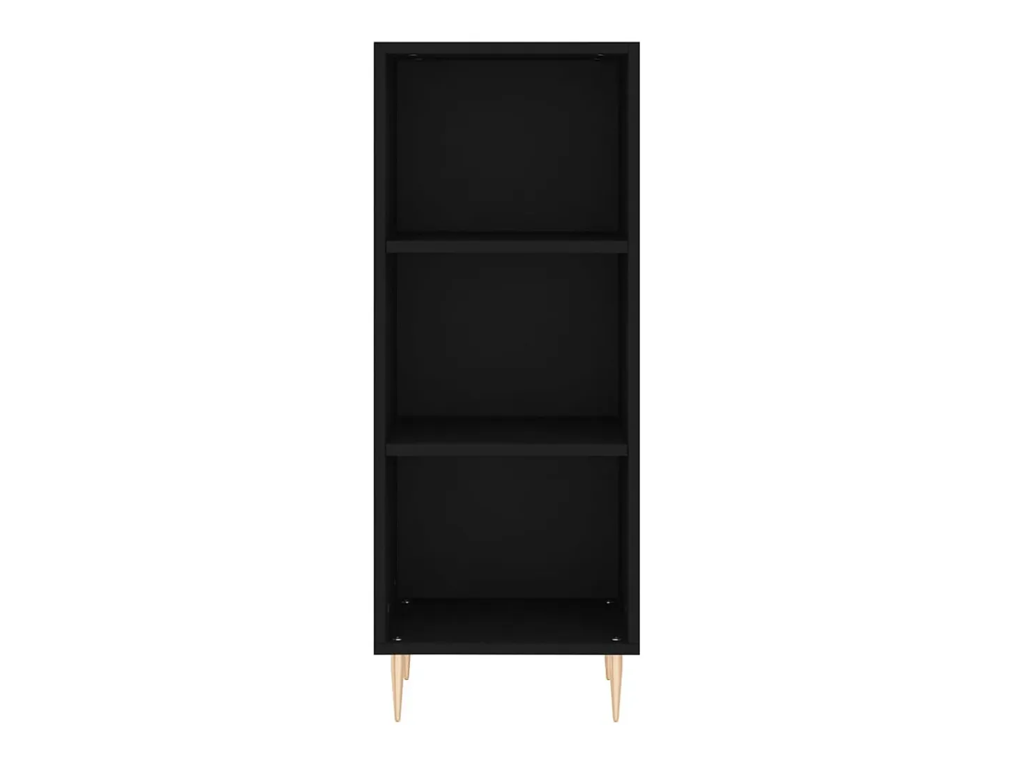 Aparador de madera de ingeniería negro 34,5x32,5x90 cm ES46634