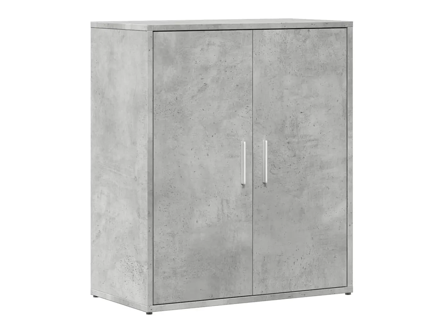 Aparador de madera de ingeniería gris hormigón 60x31x70 cm ES734717