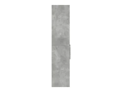 Aparador de madera de ingeniería gris hormigón 50x42,5x185 cm