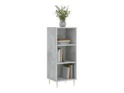 Aparador de madera de ingeniería gris hormigón 34,5x32,5x90 cm ES29570