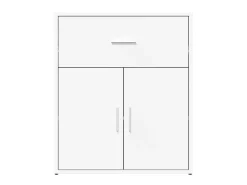 Aparador de madera de ingeniería 2 uds blanco 60x31x70 cm ES853584