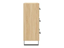 Aparador de madera de ingeniería roble Sonoma 69,5x34x90 cm