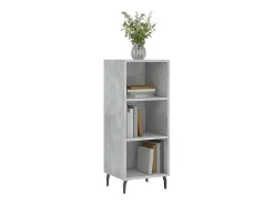 Aparador de madera de ingeniería gris hormigón 34,5x32,5x90 cm