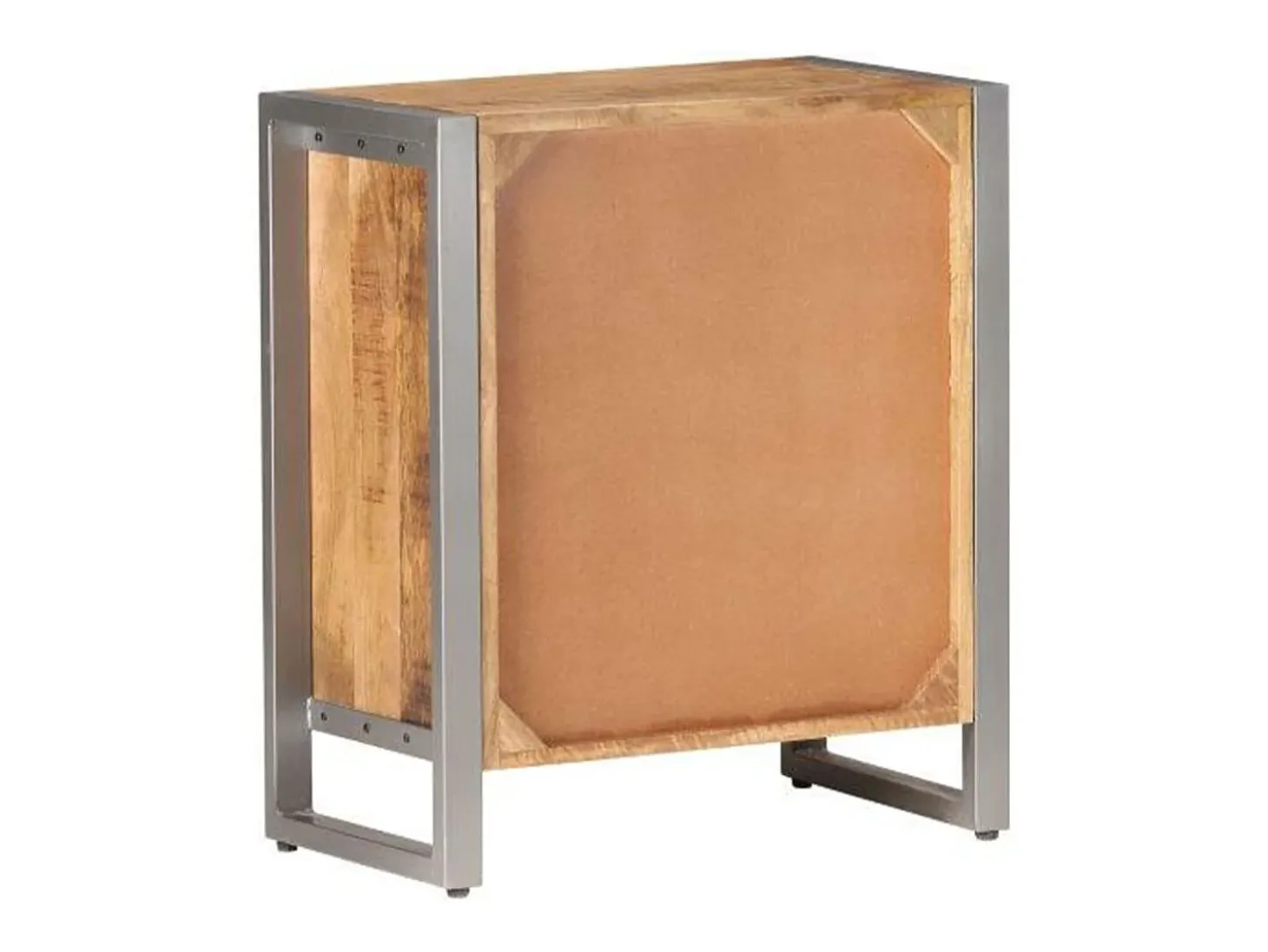 Aparador de madera de mango rugosa 60x35x70 cm
