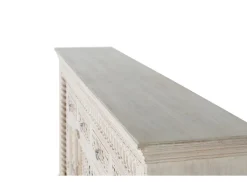 Aparador de madera de mango blanco envejecido