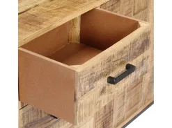 Aparador de madera de mango maciza 88x30x71 cm