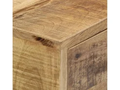 Aparador de madera de mango maciza 88x30x71 cm