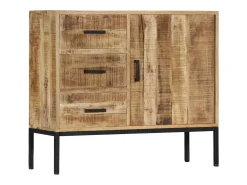 Aparador de madera de mango maciza 88x30x71 cm