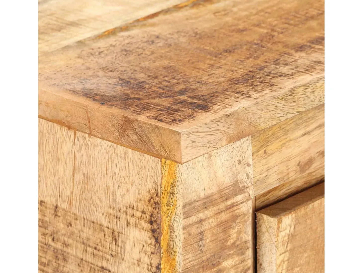 Aparador de madera de mango rugosa 59x33x75 cm