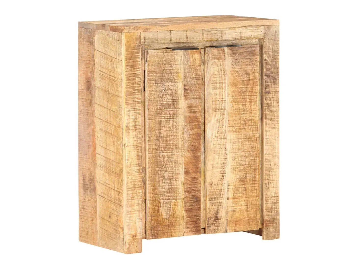Aparador de madera de mango rugosa 59x33x75 cm